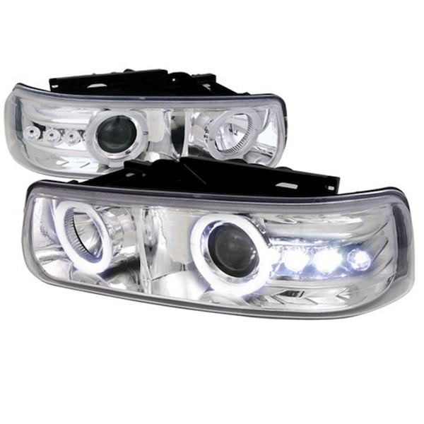 Overtime Projector Headlight for 00 to 06 Chevrolet Tahoe, 8 x 16 x 19 in. - Chrome OV2654250 - main